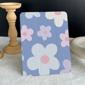Lavender Flower Pattern iPad case, New iPad Air 5 2022 iPad Pro 12.9&#39;&#39; 2021 iPad Mini 6 case iPad 9.7&quot;/ 10.2&quot;/ 10.9&quot;/ 11&#39;&#39; Custom iPad