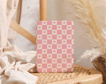 Funda para Kindle con diseño de corazones rosas, funda personalizada tipo folio para Kindle Paperwhite de 6''/7'' (2024), funda para Kindle Paperwhite de 10.ª, 11.ª y 12.ª generación
