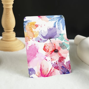 Flower Watercolor Painting Kindle Case, Personalised Folio Case Cover for Kindle Paperwhite 1/2/3/4, Kindle Paperwhite Case 10th 11th Gen