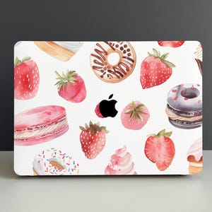 Sweet Desserts Hard Cover MacBook Case, MacBook Pro 16 Mac M1 M2 M3 A2337 A2681 A2338, MacBook Air 13/15 MacBook Pro 13/14/15 Cover