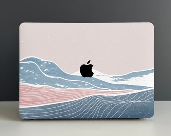 Rough Waves Hard Cover MacBook Case, MacBook Pro 14 2021, MacBook M1 Pro 13, Air 13 Case MacBook Pro 16, 2021 MacBook Pro 15 Case