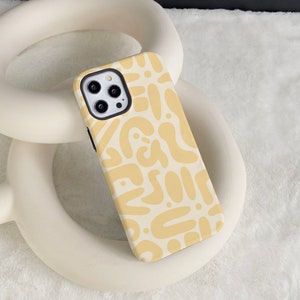 Navajo Yellow Abstract Art iPhone 13 Personalized Cases for Apple iPhone 13 Pro Max iPhone 12 11 Pro Max iPhone 7plus 8plus X XS XR XSMax