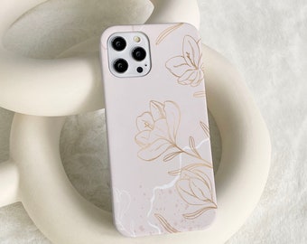 Elegant Pink Flowers iPhone 13 Personalized Cases for Apple iPhone 13 Pro Max iPhone 12 11 Pro Max iPhone 7plus 8plus X XS XR XSMax