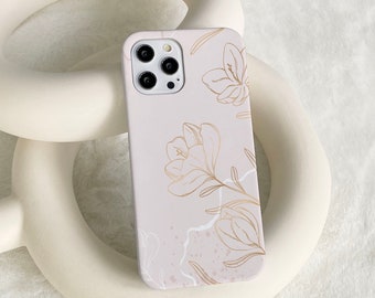 Coques personnalisées iPhone 13 élégantes fleurs roses pour Apple iPhone 13 Pro Max iPhone 12 11 Pro Max iPhone 7plus 8plus X XS XR XSMax