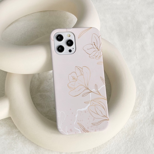 Custodie personalizzate per iPhone 13 con fiori rosa eleganti per Apple iPhone 13 Pro Max iPhone 12 11 Pro Max iPhone 7plus 8plus X XS XR XSMax