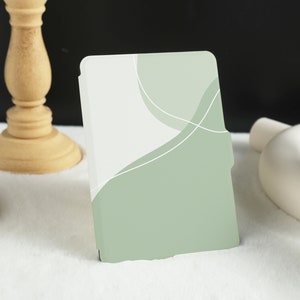 Matcha Abstract Line Kindle Case, Personalised Folio Case Cover for Kindle Paperwhite 1/2/3/4, Kindle Paperwhite Case 10th 11th Generation