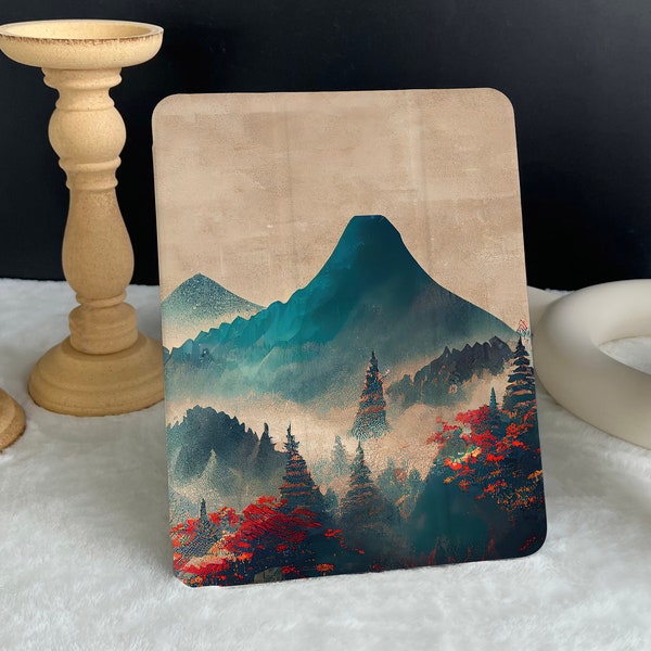 Coque iPad Blue Forest World, nouvel iPad Air 5 iPad Pro 2022 12.9'' 2021 iPad Mini 6 étui iPad 9.7 « / 10.2 » / 10.9 » / 11'' iPad personnalisé