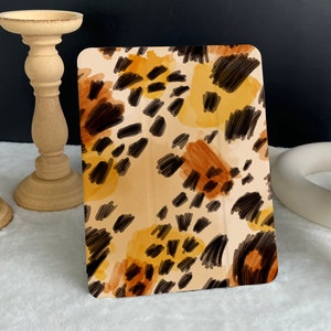 Leopard Print Watercolour iPad case, New iPad Air 5 2022 iPad Pro 12.9&#39;&#39; 2021 iPad Mini 6 case iPad 9.7&quot;/ 10.2&quot;/ 10.9&quot;/ 11 inch Custom iPad