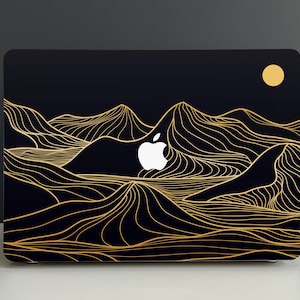 Quiet Night Mountains Hard Cover MacBook Case, MacBook Pro 14 2021, MacBook M1 Pro 13, Air 13 Case MacBook Pro 16 MacBook 2021 Pro15 Case