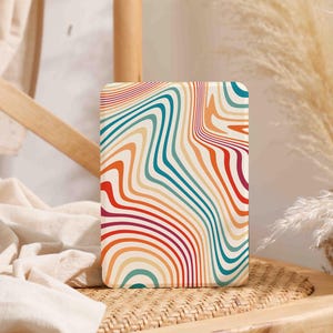 Distorted Stripes Kindle Case, Personalised Folio Case Cover for Kindle Paperwhite 6&#39;&#39;/7&#39;&#39; 2024, Kindle Paperwhite Case 10th 11th 12th Gen