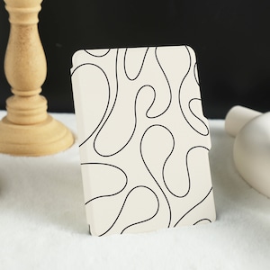 Twist Abstract Line Kindle Case, Personalised Folio Case Cover for Kindle Paperwhite 1/2/3/4, Kindle Paperwhite Case 10th 11th Generation