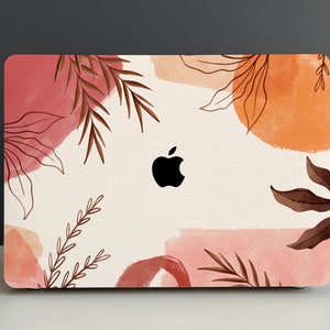 Aesthetic Leaf Drawing Hard Cover MacBook Case, MacBook Pro 14 2021, MacBook M1 Pro 13, Air 13 Case MacBook Pro 16 MacBook 2021 Pro 15 Case