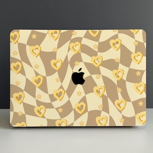 Twisted Love Chessboard Hard Cover MacBook Case, MacBook Pro 16 Mac M1 M2 M3 A2337 A2681 A2338, MacBook Air 13/15 MacBook Pro 13/14/15 Cover