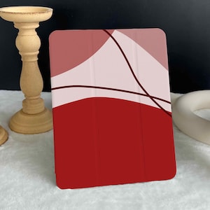 Vigorous Red Plaques iPad case, New iPad Air 5 2022 iPad Pro 12.9&#39;&#39; 2021 iPad Mini 6 case iPad 9.7&quot;/ 10.2&quot;/ 10.9&quot;/ 11 inch Custom iPad