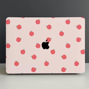 Lovely Apple Print Hard Cover MacBook Case, MacBook Pro 16 Mac M1 M2 M3 A2337 A2681 A2338, MacBook Air 13/15 MacBook Pro 13/14/15 Cover