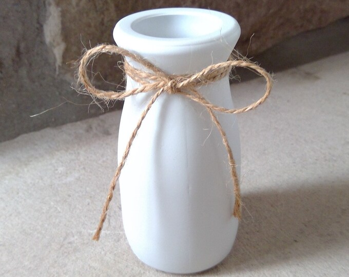Striped Thin Neck Glass Vase 4x10x24cm