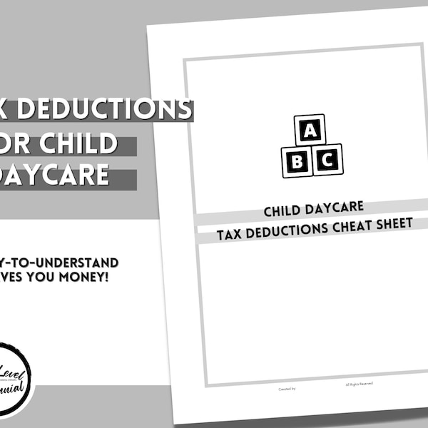 Daycare Tax Sheet Template Etsy