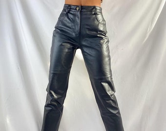Leather Pants Women Vintage - Etsy