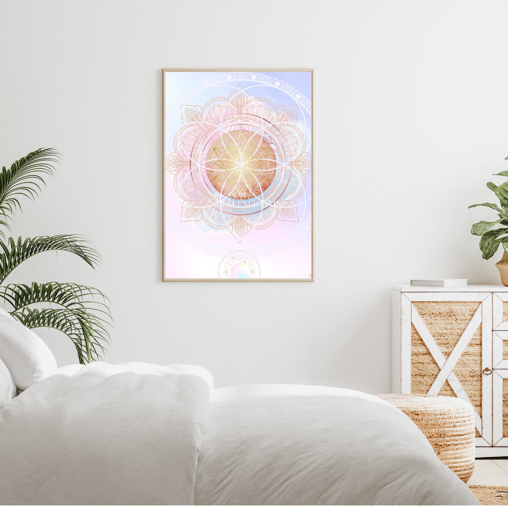 Self Love Joy Mandala Light Code Activation Art Print - Etsy