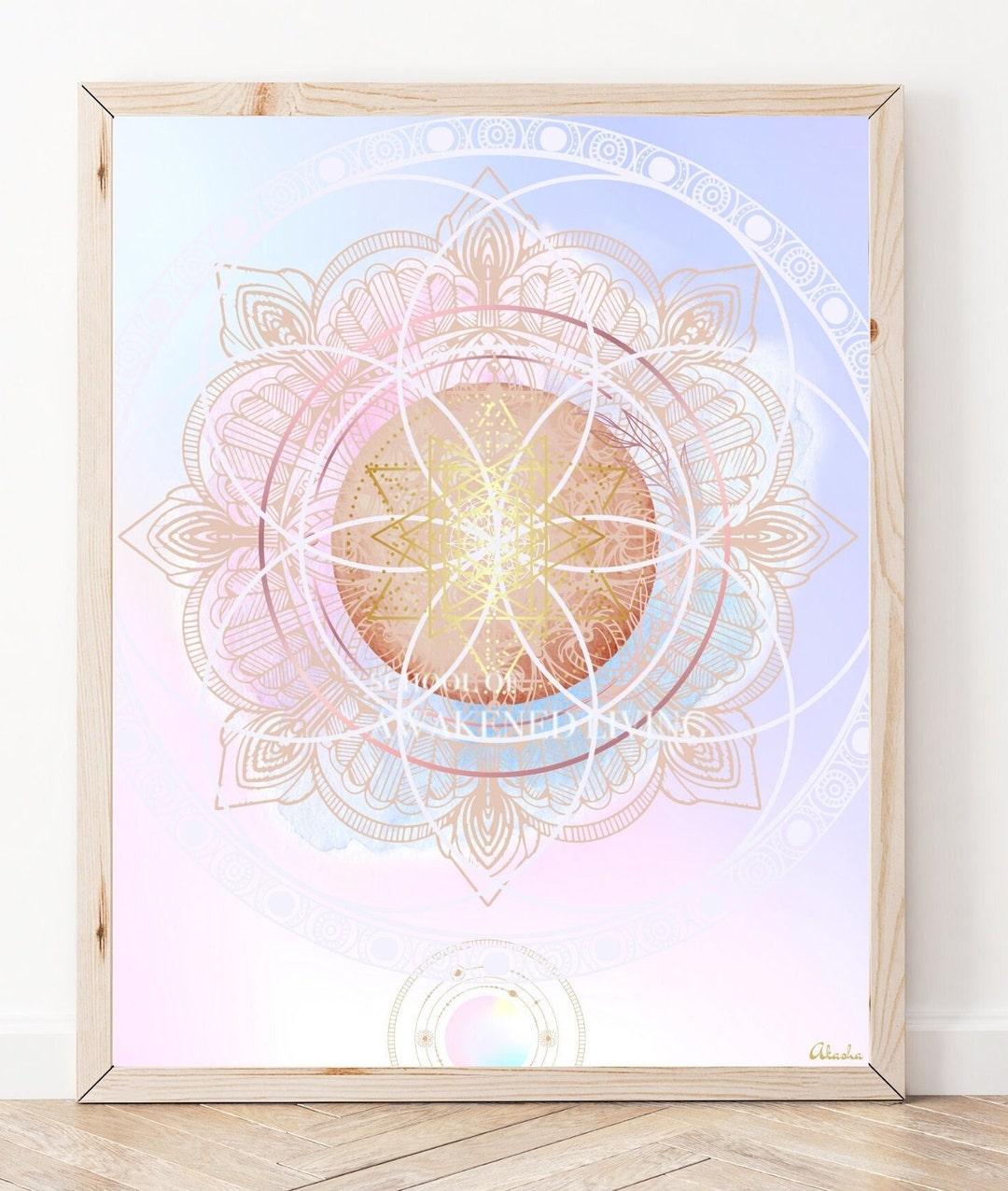 Self Love Joy Mandala Light Code Activation Art Print - Etsy