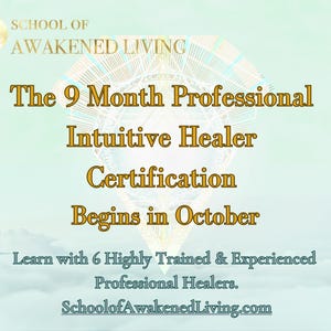 Professional Intuitive Healer Certification Program, Become an intuitive reader, energy healer and counselor. Live Online with 6 Teachers