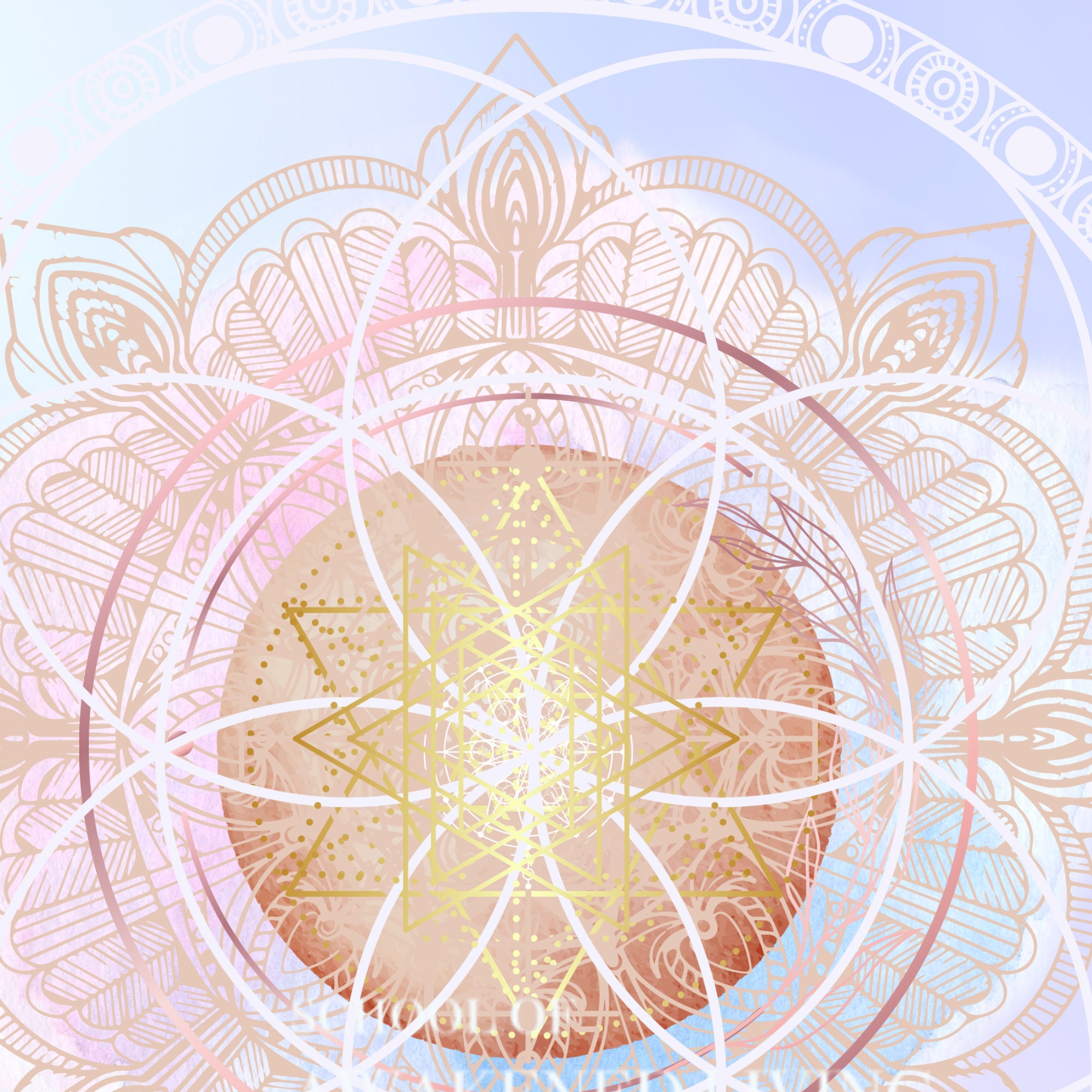 Self Love Joy Mandala Light Code Activation Art Print - Etsy