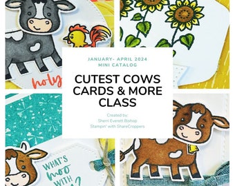 Cutest Cows Cards & More Class PDF Tutorial