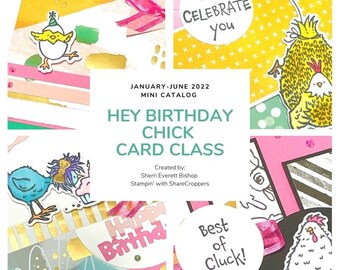 Hey Birthday Chick Card Class PDF Tutorial