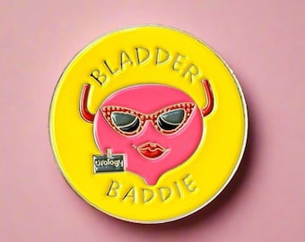 Urology Bladder Enamel Pin: Female Urologist Gift