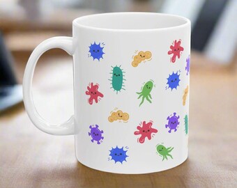 Funny Microbiology Coffee Mug, Infectious Disease Lab Tech Gift