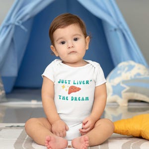Liver Doctor Baby Shower Gift - Funny Surgeon Infant Outfit | Nurse Humor, Liver Transplant Surgery, Future Doctor, RN Gift for New Mom