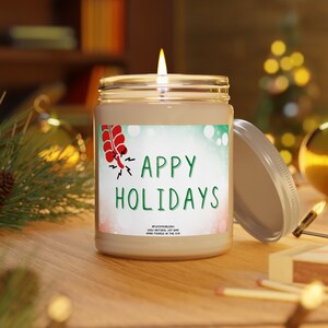 Appy Holidays, Funny healthcare holiday candle, Nurse Xmas gift, Colorectal surgeon, General surgery, Trauma , medical holiday, anatomy
