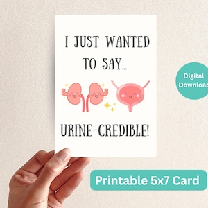 Carte de remise de diplôme en urologie imprimable, carte de félicitations urologue, carte de remise de diplôme en urologie, carte de mars 2025, carte de gratitude de docteur