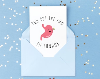 Funny Stomach Surgeon Card – Medical Graduation Gift (Instant Download)