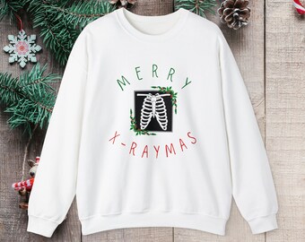 X-Ray Medical Christmas Sweatshirt, Radiology Holiday Party