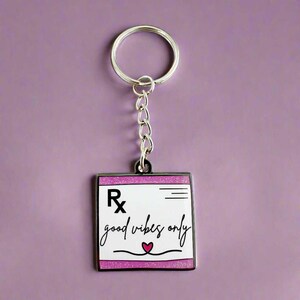 Prescription Pin, Nurse or Doctor Enamel Pin, Medical Student Graduation Gift, Pharmacist Pin for White Coat, Healthcare Coworker