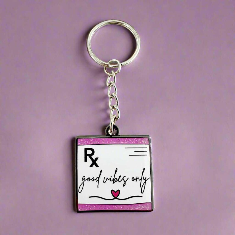 Prescription Pin, Nurse or Doctor Enamel Pin, Medical Student Graduation Gift, Pharmacist Pin for White Coat, Healthcare Coworker