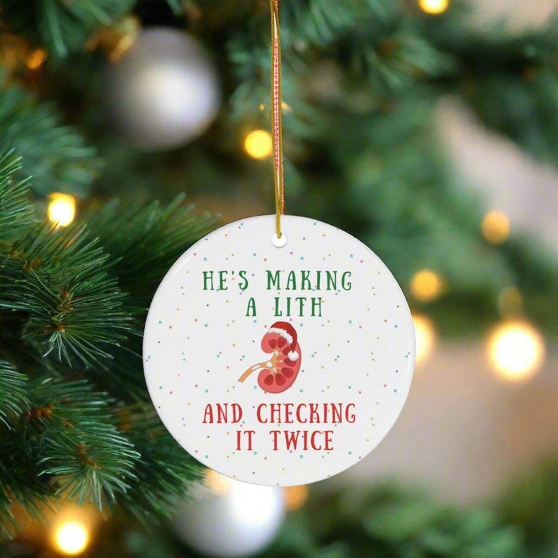 Funny Urology Christmas Ornament Urology Holiday Gift for Doctors