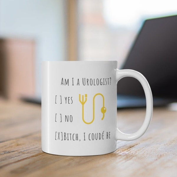 Funny Urologist mug Doctor gift surgeon medical school graduation Urology resident new grad catheter humor attending present for coworkers