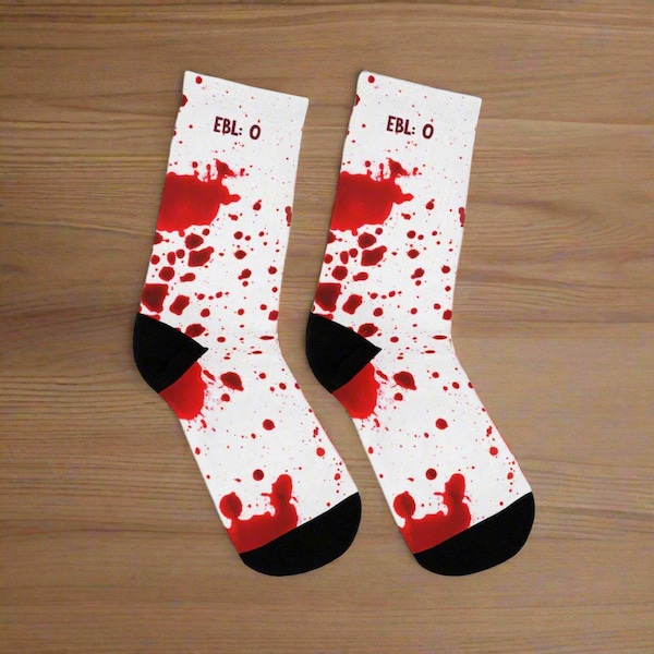 Funny Bloody Surgeon Socks – Medical Graduation Gift