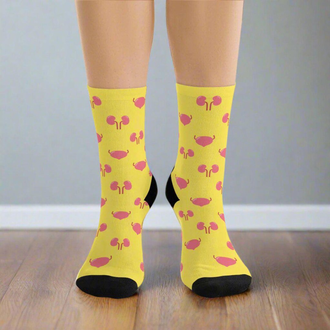 Urology Socks: Kidney & Bladder Pattern - Medical Staff Gift - Etsy