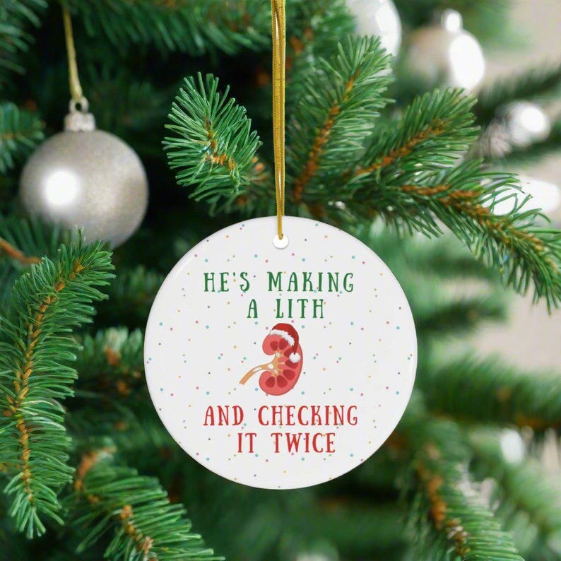 Funny Urology Christmas Ornament Urology Holiday Gift for Doctors