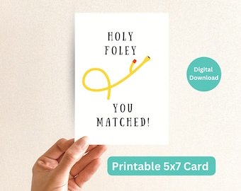 Printable Urology Match Day Card, Urologist Congrats Card, Urology Graduation Card, March Day Card 2025, Doctor Gratitude Card