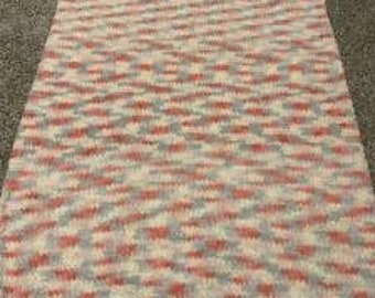 Crocheted Sweet Pink Throw Blanket