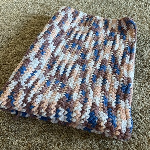 Crocheted Stormy Skies Crib/ Kids Blanket
