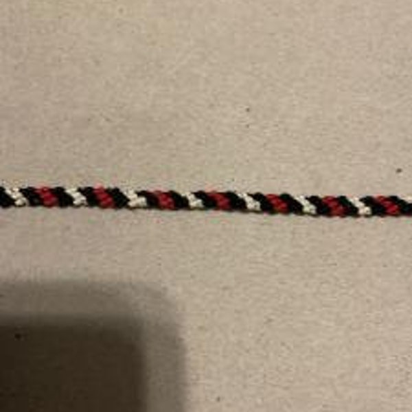 Candy Stripe Friendship Bracelet