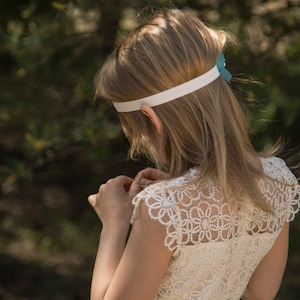 Lace and Tulle Tutu Flower Girl Dress, Ivory Rustic Flower Girl Dress, Boho Lace Flower Girl Dress, Lace Top Tulle Skirt Flower Girl Dress