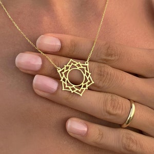 Sahasrara Crown Chakra Pendant Necklace: Spiritual Jewelry Gift