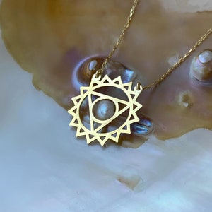 Vishuddha Necklace: Sterling Silver Throat Chakra, Spiritual Jewelry