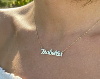 Dainty Name Necklace, Personalized Jewelry Gift, Custom Name Jewelry, Mother's Day Necklace, Valentine Day Necklace, Great Gift for Grandma